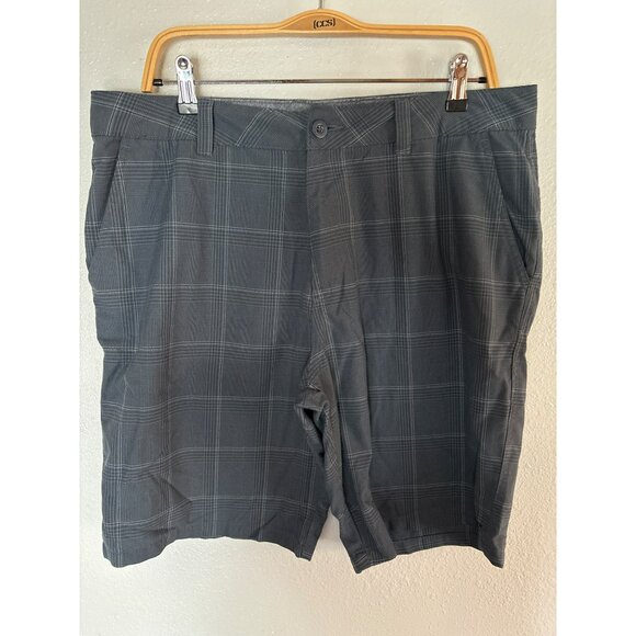 O’Neill Gray Plaid Shorts Size 36 - Picture 1 of 7
